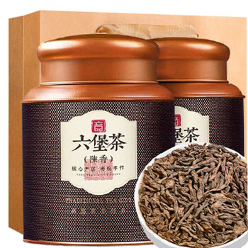 音朗 茶叶 六堡茶黑茶 特级窖藏2016年广西梧州熟茶叶礼盒送长辈500g