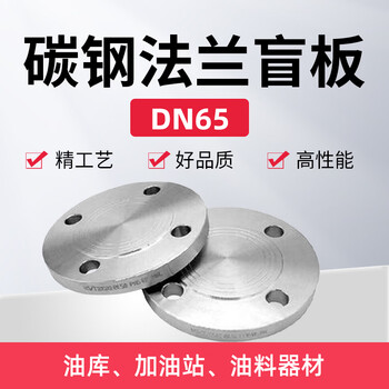 蓝宇星琳 碳钢法兰盲板DN65 国标 PN10/PN16 1个