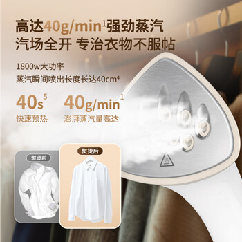 飞利浦（PHILIPS）烫衣服家用白魔方强力单杆手持电熨斗蒸汽挂烫机立式熨烫机熨斗 STE1050/10 礼物