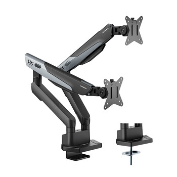 松能X双屏显示器支架 机械臂显示屏支架拓展电竞屏幕支架电脑增高架17-35英寸12KG适配TX02-2G-A隐士灰