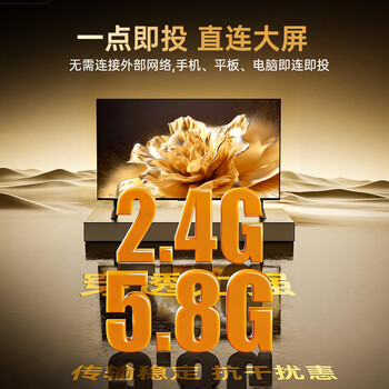 毕亚兹 【即插即用 无需连接】手机无线投屏器 4K高清解码横竖屏hdmi音视频同屏器  苹果安卓连接电视