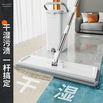 佳帮手平板拖把40cm2布家用一拖净免手洗2026带桶一套洗拖地神器体墩布