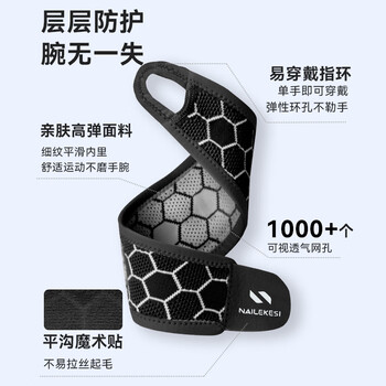 耐力克斯腱鞘炎护腕带tfcc运动健身手腕劳损套扭伤加压羽毛球专用男女护具