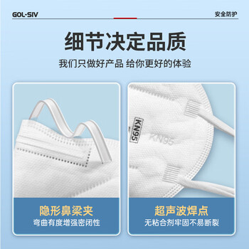 胜丽 KN95口罩工业防尘口罩独立装 防雾霾防尘粉尘防灰耳戴无阀 M9501 50只装