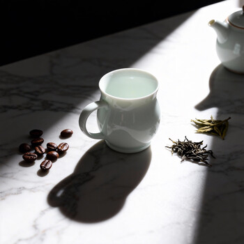 HARIO陶瓷闻香杯防烫把手咖啡杯品鉴杯便携式咖啡杯工艺杯