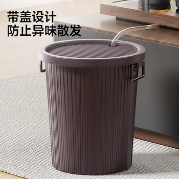 五月花茶水桶9L干湿分离茶渣桶加厚废水桶茶盘排水桶茶叶不带排水管