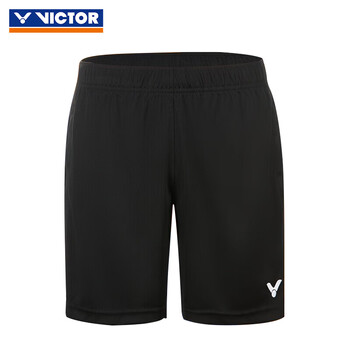 威克多（VICTOR）胜利羽毛球服短裤R-6299C黑色 透气款 XL 