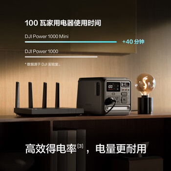 大疆【大功率快充1度电】移动电源便携自驾露营车载应急备用储能户外电源DJI Power 1000 Mini