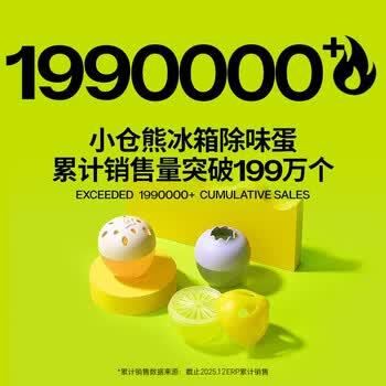 小仓熊冰箱除味蛋 除臭除味剂盒除味器抑菌活性吸附净化空气蓝莓30g*1