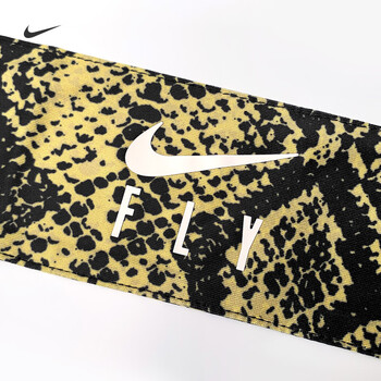 耐克（NIKE）开放头带吸汗发带头巾绑带式运动DJ7806-725黑黄N1003339725OS