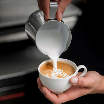 CLITON咖啡拉花杯鹰嘴意式拉花缸 304不锈钢打奶泡杯带刻度打奶缸350ml 