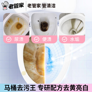 老管家花香洁厕宝50g*12块马桶除垢除臭去异味洁厕块