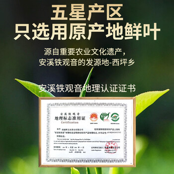 传奇会乌龙茶 安溪铁观音 浓香型特级500g茶叶礼盒装自己喝送礼礼品