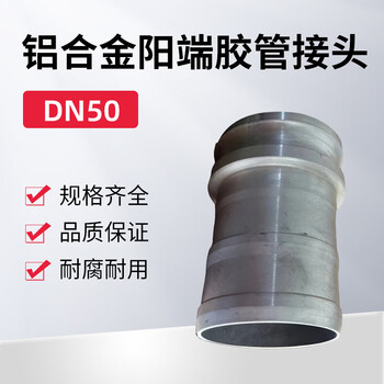 蓝宇星琳 3611铝合金阳端胶管接头DN50 1个