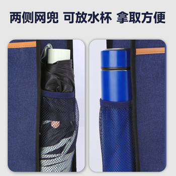 优必利 学生补习袋 多功能手提袋 公文包 大容量办公文件袋 小学初中高中手提补习袋 竖款 21008A黑色