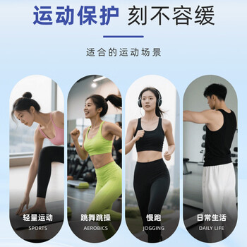 LP961针织护膝透气舒适柔软户外运动跑步膝关节防寒保温护具两只装s
