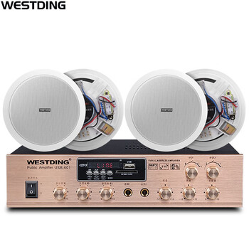 威斯汀(westding)吸顶喇叭家庭影院背景音乐蓝牙功放套装家用会议室工