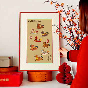 装饰画八骏马品牌及商品- 京东