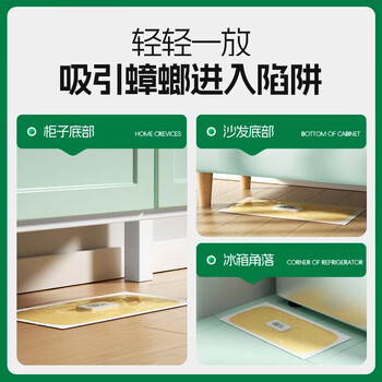 绿叶蟑螂粘板捕蟑螂屋10片/盒新配方引诱剂2130ZZ