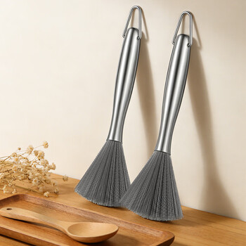 锡洁刷锅神器不锈钢丝长柄刷锅刷子厨房专用洗锅刷不易伤锅家用清洁刷