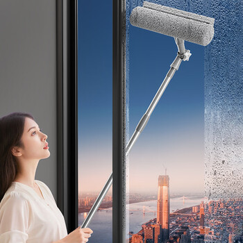 锡洁擦玻璃神器高层窗外专用双面刮水擦窗器洗窗户刷家用保洁清洁工具