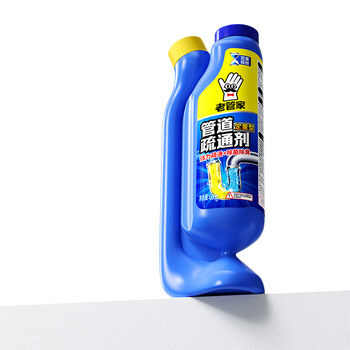 老管家 管道疏通剂600g*2厕所马桶厨房地漏堵塞下水道疏通剂强力溶解