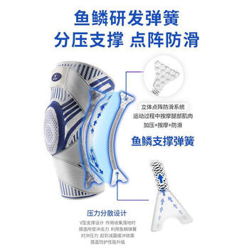 维动（VEIDOORN）篮球护膝护具损伤关节保护套 V7792 白绿L 单只