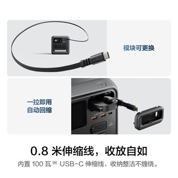 大疆【大功率快充1度电】移动电源便携自驾露营车载应急备用储能户外电源DJI Power 1000 Mini