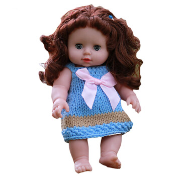 普特汇胶皮娃娃玩具  智能仿真婴儿洗澡洋娃娃软胶宝宝早教过家家儿童