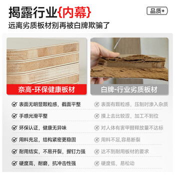奈高（NAIGAO）油漆办公桌带抽屉木质书桌办公室写字桌台式经理主管财务1.2m红棕