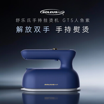 SOLEUSAIR舒乐氏手持挂烫机15g/min顺喷蒸汽量100毫升水箱家用蒸汽机电熨斗便携手持烫衣机 GT1