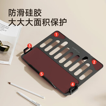 Brateck北弧 笔记本支架 笔记本电脑支架 笔记本支架臂悬空托架 显示器支架增高架 电脑桌支架 E350+APE40