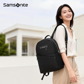 新秀丽（Samsonite）双肩包电脑包14英寸背包女大容量书包商务旅行包通勤笔记本包时尚