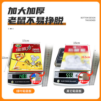 绿叶（Green Leaf）粘鼠板6张装超强力粘板老鼠贴灭鼠老鼠神器GL1005