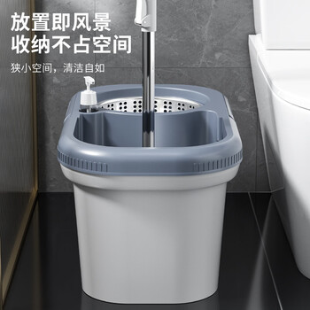 百家好世 旋转拖把2头家用一拖净免手洗2025手压免手洗家用双驱动托地神器