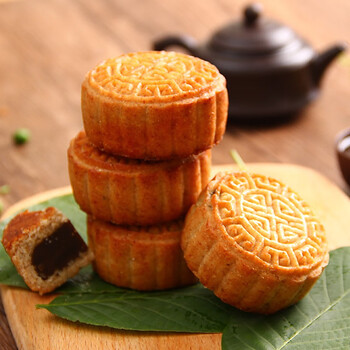 八千步 全麦月饼中秋送礼代餐伍仁老式肉松蛋黄60g/枚 蛋黄肉松混合12