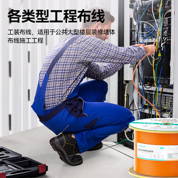 山泽七类双屏蔽网线 【0.57±0.008mm纯铜芯】低烟无卤CAT7类抗干扰 工程家装网络布线305米 SFTP-7300 山泽七类双屏蔽网线 【0.57±0.008mm纯铜芯】低烟无卤CAT7类抗干扰 工程家装网络布线305米 SFTP-7300