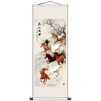 骨董 美術 掛け軸 八駿図 八馬古画 郎世寧 八駿図（軸装）｜エンディショップ【公式通販】