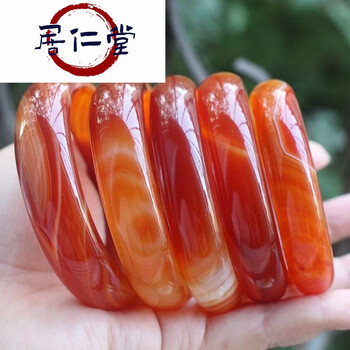 明时代 红玛瑙手镯 缠丝玛瑙 C1A147 天然缠丝玛瑙手镯品牌及商品- 京东
