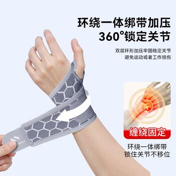 耐力克斯（NAILEKESI N）羽毛球专用护腕带腱鞘炎tfcc运动手腕劳损套扭伤加压夏季护具