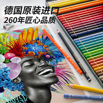 辉柏嘉（Faber-castell）绿盒油性彩铅36色专业手绘艺术家大师级绘画绿铁盒套装110036美术节日开学礼物【梵高认证】画画笔