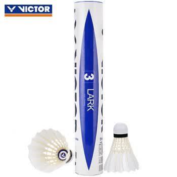 威克多(VICTOR)胜利羽毛球 天然鸭毛77速飞行耐打性能兼顾12只装云雀3号 威克多(VICTOR)胜利羽毛球 天然鸭毛77速飞行耐打性能兼顾12只装云雀3号