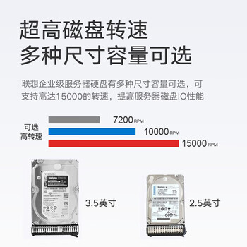 联想（Lenovo）企业级服务器/工作站硬盘SAS/SSD/SATA存储 丨2TB丨7.2K SAS丨HDD丨3.5英寸