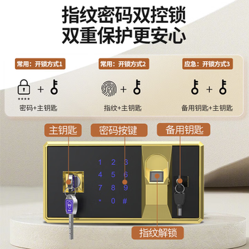 中伟（ZHONGWEI）保密柜钢制文件资料档案员工储物收纳柜双保险指纹密码锁通门