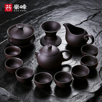 紫砂功夫茶具套装- 京东