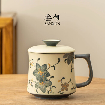 【海】古染付　清時代　豆彩　缠枝莲文茶杯　「長春」在銘　５客　骨董品 中国美術品 缠枝莲青花瓷茶杯品牌及商品- 京东
