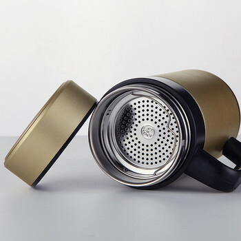 尚华士（SHANG HUASHI）风范真空保温杯 不锈钢水杯办公杯 SHS-1052 400ml 黑色