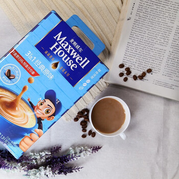 麦斯威尔（Maxwell House）经典原味速溶咖啡粉13g*100条盒装 三合一冲饮0反式脂肪 固体饮料