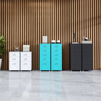 奈高（NAIGAO）矮柜抽屉柜办公档案资料柜储物柜家用钢制文件柜桌下员工收纳柜