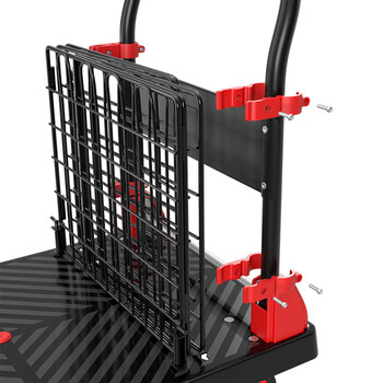 顺和围栏平板车两用手推车商超小推车全折叠便携搬运车90*60承重800斤 顺和围栏平板车两用手推车商超小推车全折叠便携搬运车90*60承重800斤